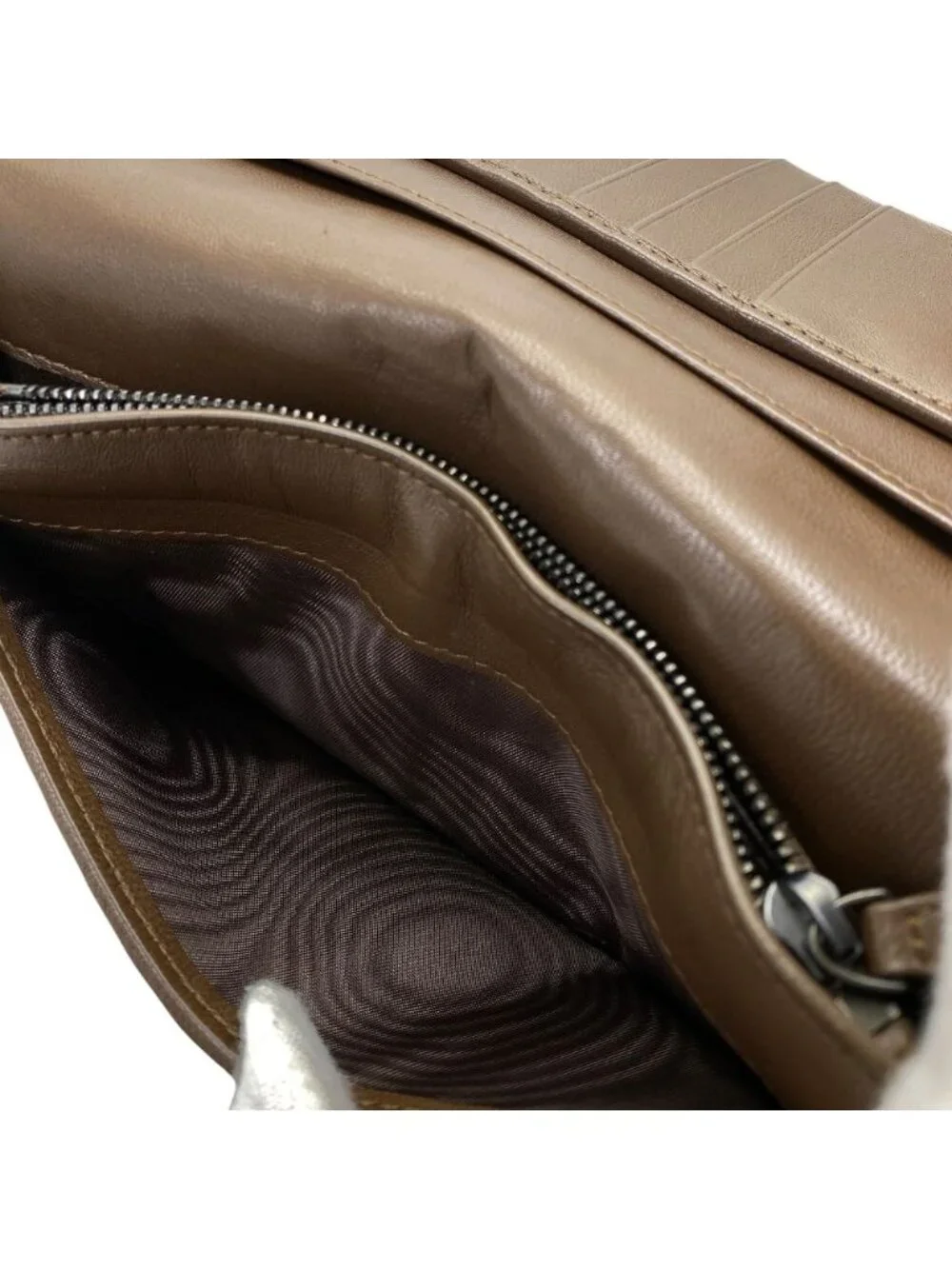 Bottega Veneta Wallet Bifold Intrecciato Karung Leather Brown Compact Capacity